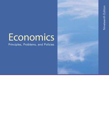 Economics 19th Edition Campbell R Mcconnell Stanley L Brue Sean Masaki Flynn