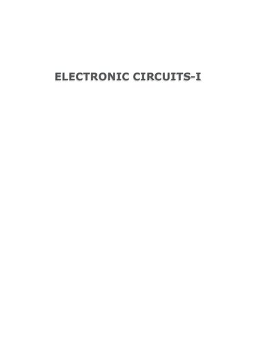 Electronic Circuitsi S Salivahanan N Suresh Kumar