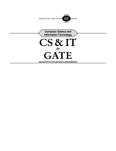 Computer Science And Information Technology For Gate N B Venkateswarlu