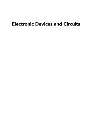 Electronic Devices And Circuits K Venkata Rao K Rama Sudha