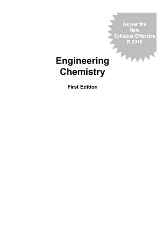 Engineering Chemistry 1st Edition K N Jayaveera