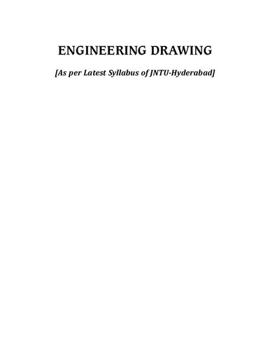 Engineering Drawing As Per Latest Syllabus Of Jntuhyderabad Basant Agrawal