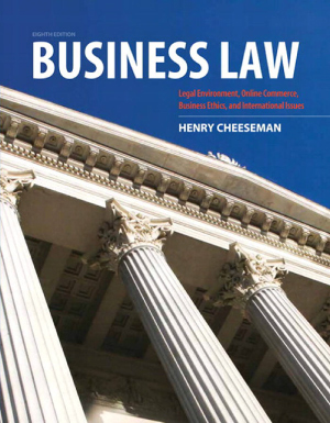 Business Law 8th Edition 8th Henry Cheeseman
