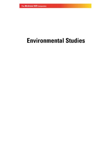 Environmental Studies Raj Kumar Singh