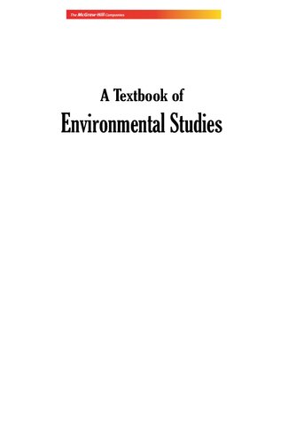 A Textbook Of Environmental Studies Shashi Chawla
