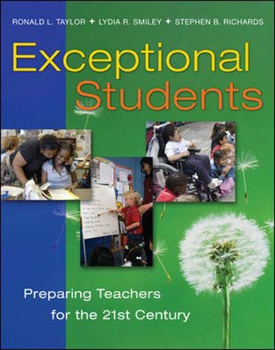 Exceptional Students Preparing Teachers For The 21st Century Ronald Taylor