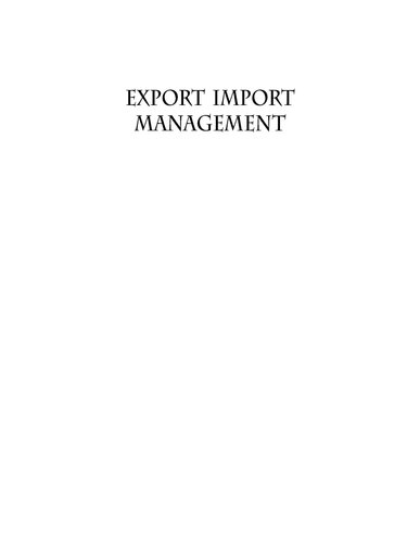 Export Import Management Gupta