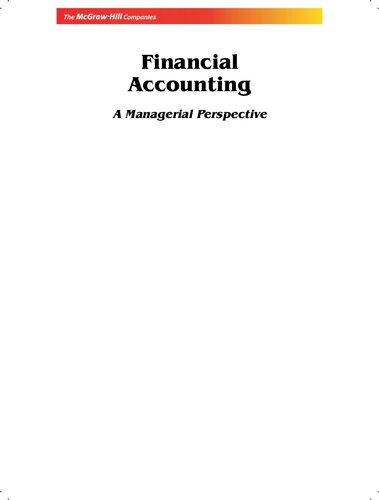 Financial Accounting A Managerial Perspective Varadraj B Bapat And Mehul Raithatha