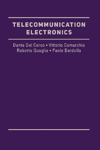Telecommunication Electronics Dante Del Corso Vittorio Camarchia