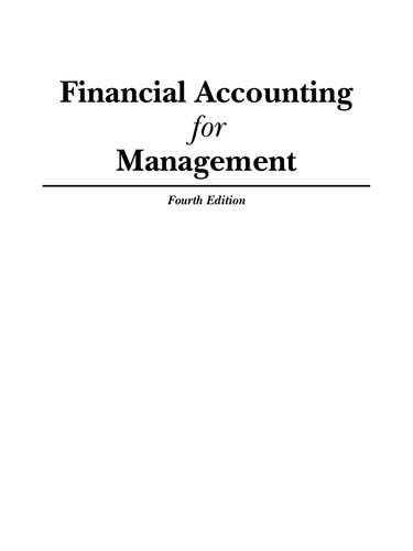 Financial Accounting For Management 4th Edition Ramachandran And K Ramkumar