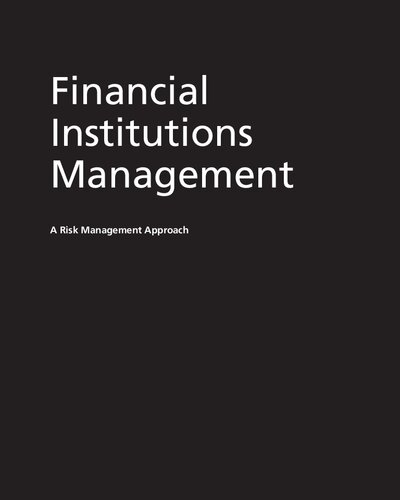 Financial Institutions Management A Risk Management Approach 7th Edition Anthony Saunders