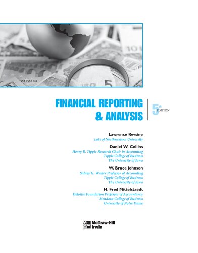 Financial Reporting And Analysis 5th Edition Lawrence Revsine