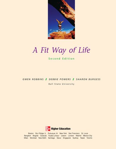 A Fit Way Of Life 2nd Edition Gwen Robbins Debbie Powers Sharon Burgess