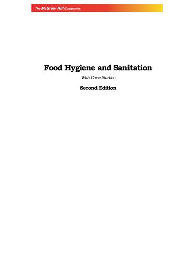 Food Hygiene And Sanitation 2nd Edition S Roday