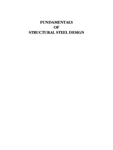Fundamentals Of Structural Steel Design Gambhir