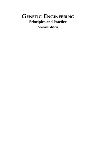 Genetic Engineering Principles And Practice 2nd Edition Mitra