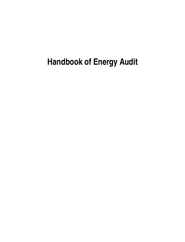 Handbook Of Energy Audit Sonal Desai