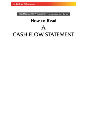How To Read A Cash Flow Statement N Ramachandran Ram Kumar Kakani