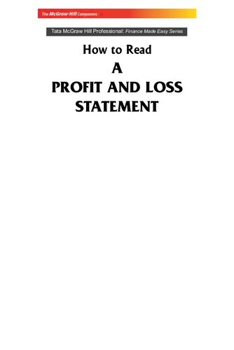 How To Read A Profit And Loss Statement N Ramachandran Ram Kumar Kakani