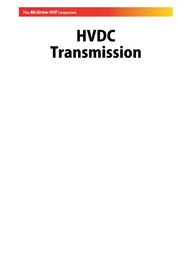 Hvdc Transmission S Kamakshaiah