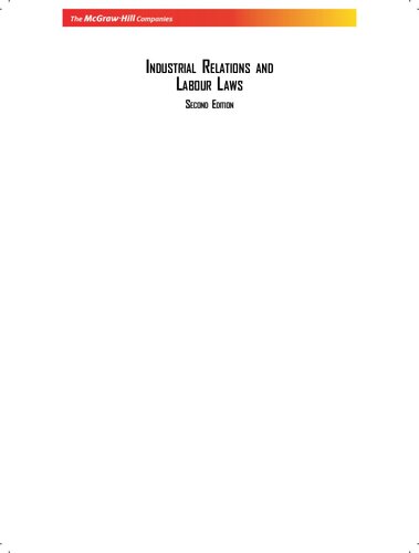 Industrial Relations And Labour Laws 2nd Edition Arun Monappa Patturaja Selvaraj Ranjeet Nambudiri