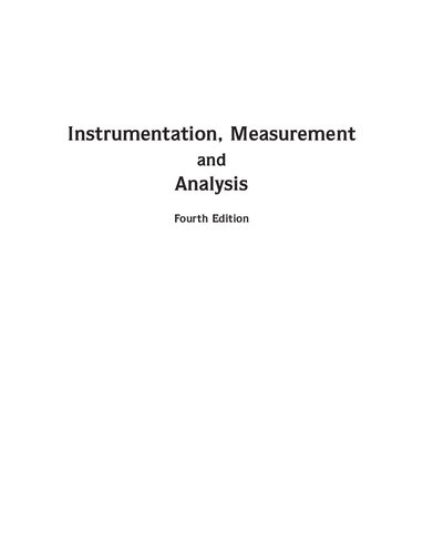 Instrumentation Measurement And Analysis 4th Edition Chaudhary Nakra