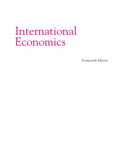 International Economics 14th Edition Thomas A Pugel