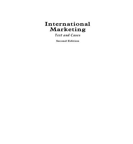 International Marketing Text And Cases 2nd Edition Paul