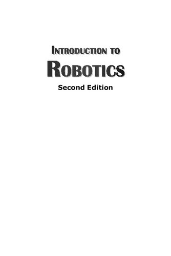 Introduction To Robotics 2nd Edition S K Saha