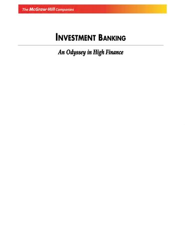 Nvestment Banking Pratap G Subramanyam
