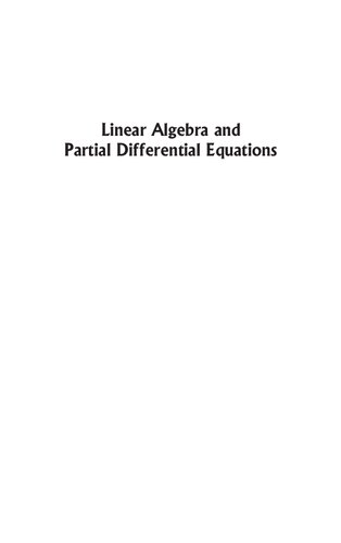 Linear Algebra And Partial Differential Equations T Veerarajan