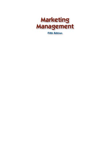 Marketing Management 5th Edition Rajan Saxena
