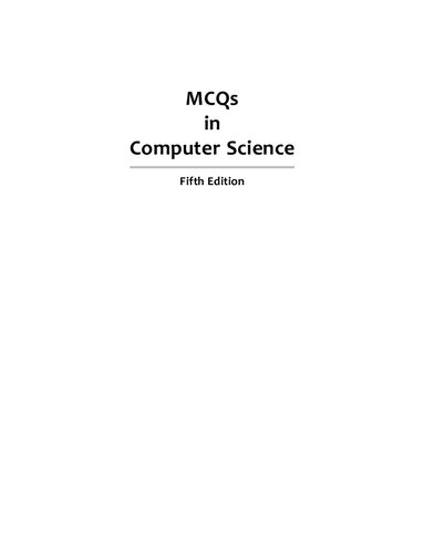Mcqs In Computer Science 5th Edition Williams