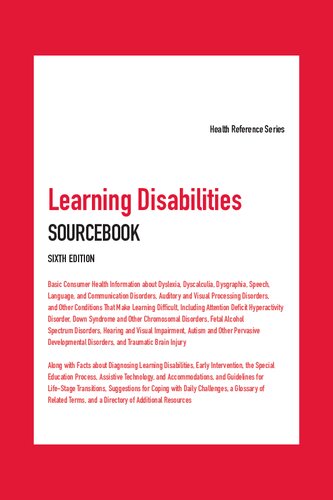 Learning Disabilities Sourcebook 6th Edition Angela L Williams