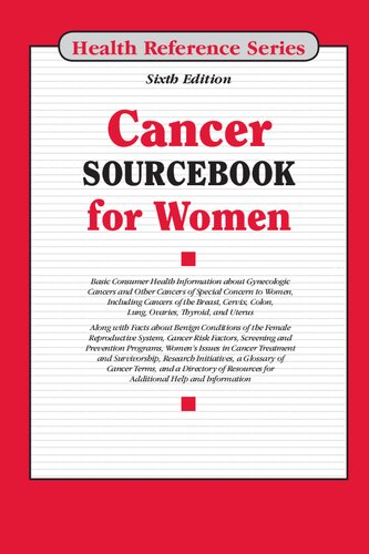 Cancer Sourcebook For Women 6th Edition Omnigraphics