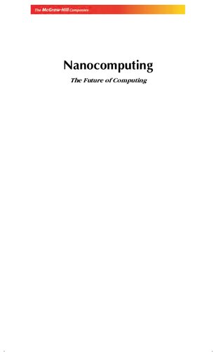 Nanocomputing The Future Of Computing 1st Edition Vishal Sahni
