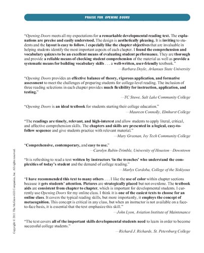 Opening Doors 6th Edition Joe Cortina Janet Elder