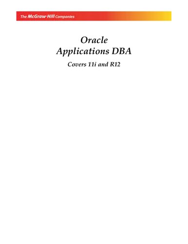 Oracle Applications Dba Covers 11i And R12 Joyjeet Banerjee