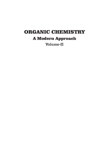 Organic Chemistrya Modern Approach Volumeii Nimai Tewari
