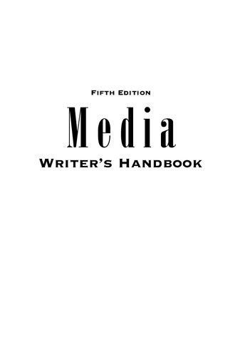 Media Writers Handbook A Guide To Common Writing And Editing Problems 5th Edition George T Arnold