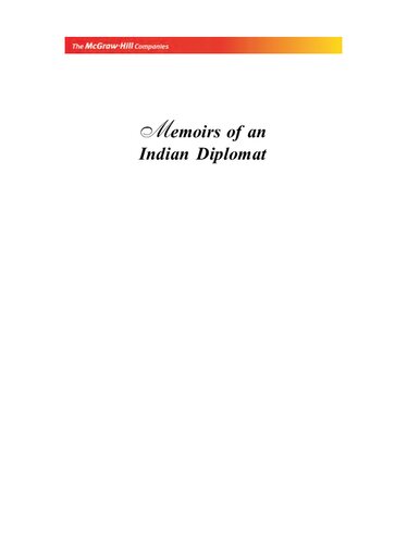Memoirs Of An Indian Diplomat Brajbir Saran Das