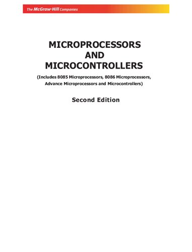 Microprocessors And Microcontrollers 2nd Edition A Nagoorkani