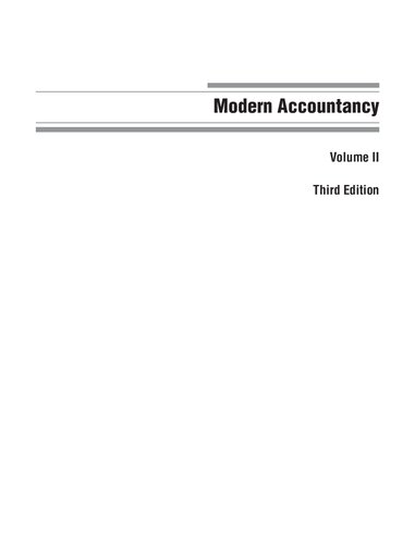 Modern Accountancy Volii 3rd Edition Hanif