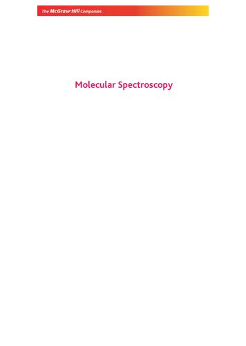 Molecular Spectroscopy S K Dogra