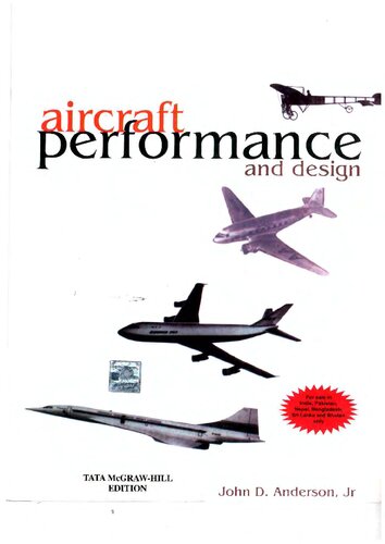 Aircraft Performance Design Reprint J D Anderson
