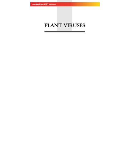 Plant Viruses M V Nayudu