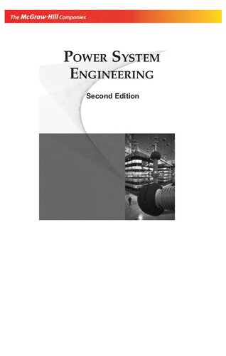 Power System Engineering 2nd D P Kothari I G Nagrath
