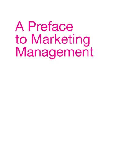 Preface To Marketing Management 12th Edition J Paul Peter James Donnelly
