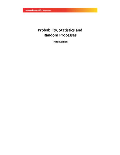 Probability Statistics And Random Processes 3rd Edition T Veerarajan