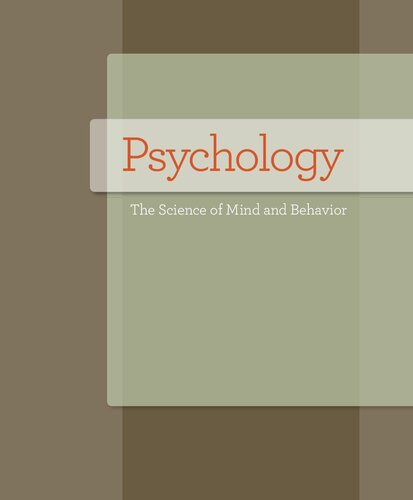 Psychology The Science Of Mind And Behavior 5th Edition Michael W Passer